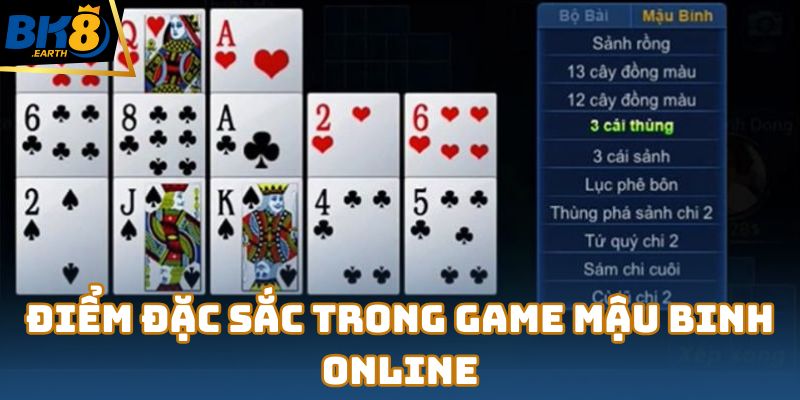 Điểm đặc sắc trong game mậu binh online