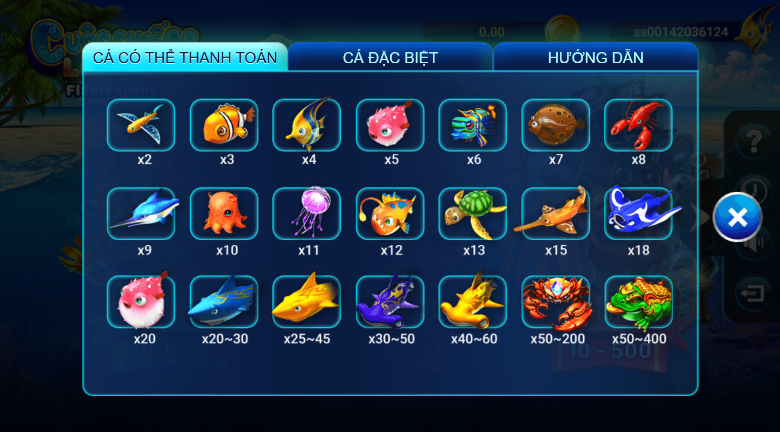 Các ký hiệu cơ bản trong game TP Bắn cá Dễ Dàng BK8 